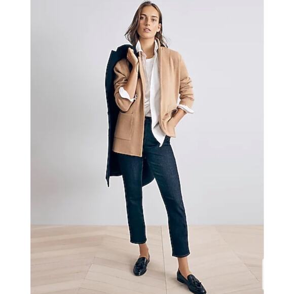 B9 J. Crew Merino Wool Sophie Sweater Blazer XS Minimalist Old Money Layering - Picture 1 of 8